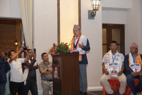 एनएमए अध्यक्षका प्रत्याशी गुरुङ समूहको मतको अपिल गर्दै कार्यक्रम